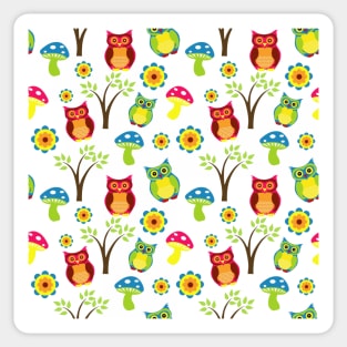 Owl Pattern Sticker